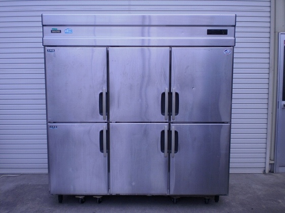 □サンヨー 6ドア冷凍冷蔵庫 ＳＲＲ-ＥＶ1881Ｃ2Ａ 2凍4蔵│厨房家